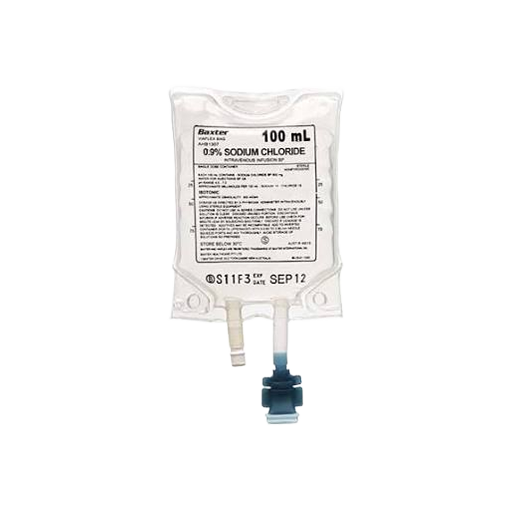 Baxter Sodium Chloride 0.9% Intravenous Infusion 100ml ...